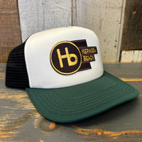 Hermosa Beach THE NEW STYLE Trucker Cap - Cream/Green/Black