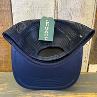 Hermosa Beach RETRO SUNSET Trucker Cap - Dark Navy/Light Navy