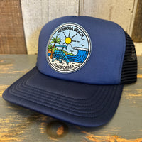 Hermosa Beach SHOREFRONT Trucker Cap - Dark Navy/Light Navy