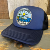 Hermosa Beach SHOREFRONT Trucker Cap - Dark Navy/Light Navy