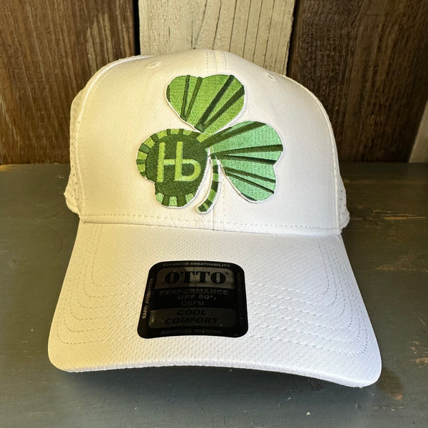 Limited Edition 'GET LUCKY IN HERMOSA' :: 6 Panel Low Profile Baseball Cap - White
