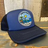Hermosa Beach SHOREFRONT Trucker Cap - Dark Navy/Light Navy