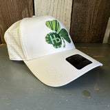 Limited Edition 'GET LUCKY IN HERMOSA' :: 6 Panel Low Profile Baseball Cap - White