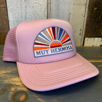 Hermosa Beach MUY HERMOSA Trucker Cap - Dusty Rose