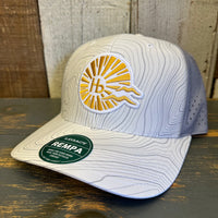 Hermosa Beach CLASSIC LOGO Mid-Pro Adjustable Cap - White Grey Topo