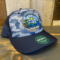 Hermosa Beach SHOREFRONT Mid-Pro Adjustable Cap - Navy Camo Dots