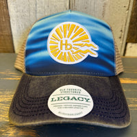 Hermosa Beach THE NEW STYLE Old Favorite Five-Panel Trucker Cap - Calm Waters
