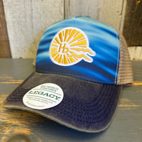 Hermosa Beach THE NEW STYLE Old Favorite Five-Panel Trucker Cap - Calm Waters