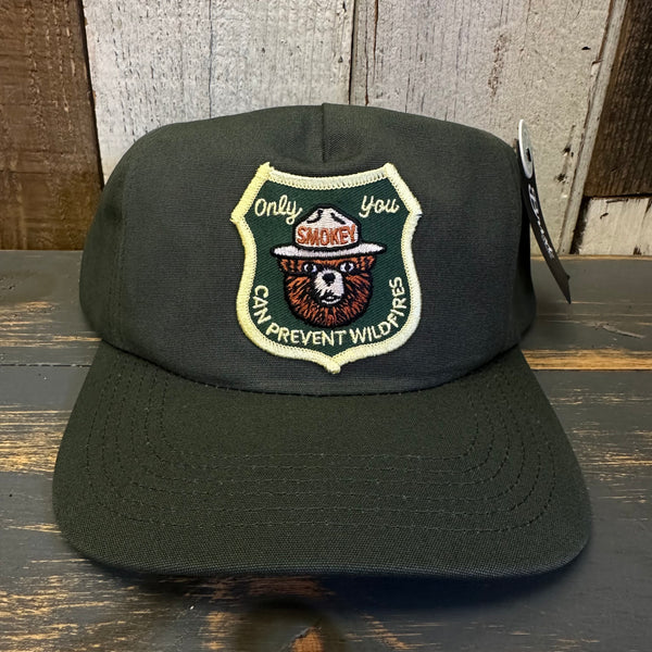 ONLY YOU CAN PREVENT FOREST FIRES - 5 Panel Hat - Forest Green