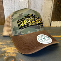 Hermosa Beach ARE YOU ESTABLISHED? Old Favorite Five-Panel Trucker Cap - Army Camo