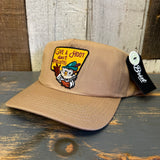 GIVE A HOOT :: DON'T POLLUTE - 5 Panel Hat - Khaki