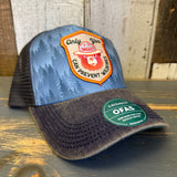 SMOKEY BEAR :: ONLY YOU CAN PREVENT WILDFIRES Five-Panel Trucker Cap - Blue Pines