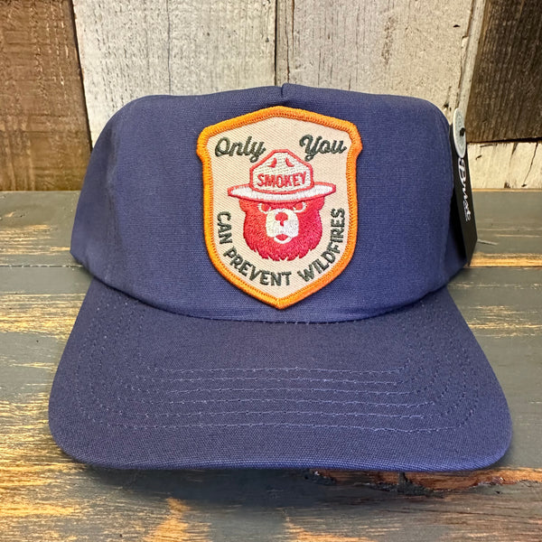 ONLY YOU CAN PREVENT FOREST FIRES - 5 Panel Hat - Dusty Blue