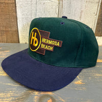 Hermosa Beach THE NEW STYLE 6 Panel Mid Profile Baseball Cap  - Brushed Bull Denim