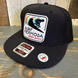 Hermosa Beach SURF HERMOSA :: OPEN DAILY - "OTTO SNAP" 6 Panel Snapback Hat Cap - Black