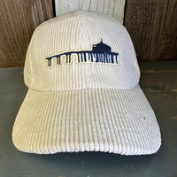 MANHATTAN BEACH PIER & ROUNDHOUSE 6 Panel Low Profile Corduroy Cap - Beige