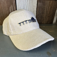 MANHATTAN BEACH PIER & ROUNDHOUSE 6 Panel Low Profile Corduroy Cap - Beige