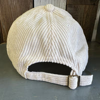 MANHATTAN BEACH PIER & ROUNDHOUSE 6 Panel Low Profile Corduroy Cap - Beige