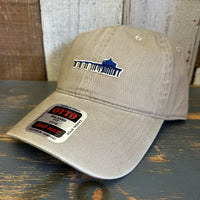MANHATTAN BEACH PIER & ROUNDHOUSE 6 Panel Low Profile Style Dad Hat - Khaki