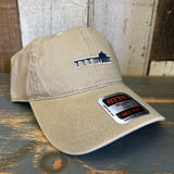 MANHATTAN BEACH PIER & ROUNDHOUSE 6 Panel Low Profile Style Dad Hat - Khaki