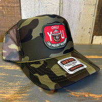 SMOKEY BEAR :: ONLY YOU CAN PREVENT WILDFIRES Trucker Hat - Full Camouflage