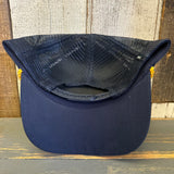 Hermosa Beach OBLIGATORY SUNSET Trucker Cap - Navy Admiral
