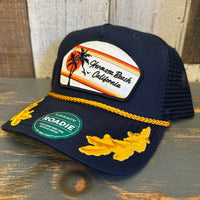 Hermosa Beach RETRO SUNSET Trucker Cap - Navy Admiral