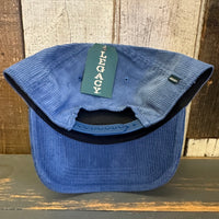 LAKE TAHOE Five-Panel Corduroy Cap - Ocean Blue