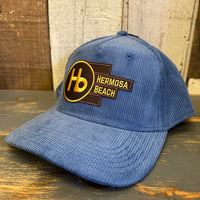 Hermosa Beach THE NEW STYLE Five-Panel Corduroy Cap - Ocean Blue