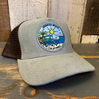 Hermosa Beach SHOREFRONT Trucker Cap - Sawgrass Corduroy/ Brown