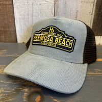 Hermosa Beach ARE YOUR ESTABLISHED? Trucker Cap - Sawgrass Corduroy/ Brown