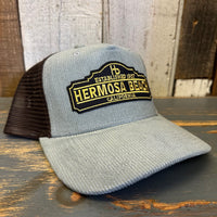 Hermosa Beach ARE YOUR ESTABLISHED? Trucker Cap - Sawgrass Corduroy/ Brown