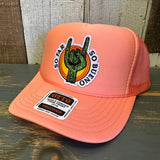 SO FAR :: SO BUENO High Crown Trucker Hat - Coral