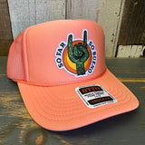 SO FAR :: SO BUENO High Crown Trucker Hat - Coral