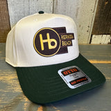 Hermosa Beach THE NEW STYLE Mid Profile Baseball Cap - Dark Green/Natural