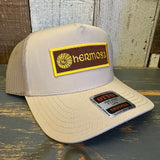 Hermosa Beach AS REAL AS THE STREETS 5 Panel Mid Profile Mesh Back Trucker Hat - Khaki