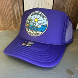 Hermosa Beach SHOREFRONT High Crown Trucker Hat - Purple