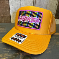 Hermosa Beach HERMOSA'84 High Crown Trucker Hat - Gold