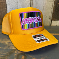 Hermosa Beach HERMOSA'84 High Crown Trucker Hat - Gold