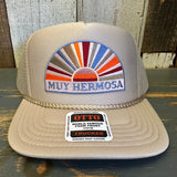 Hermosa Beach MUY HERMOSA High Crown "Air Mesh" Trucker Hat - Khaki