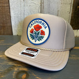 CALIFORNIA POPPY High Crown "Air Mesh" Trucker Hat - Khaki