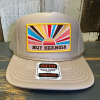 Hermosa Beach MUY HERMOSA High Crown "Air Mesh" Trucker Hat - Khaki
