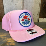 CALIFORNIA POPPY High Crown "Air Mesh" Trucker Hat - Pink