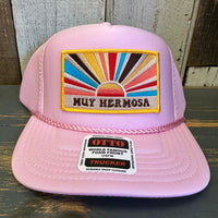 Hermosa Beach MUY HERMOSA High Crown "Air Mesh" Trucker Hat - Pink