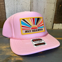 Hermosa Beach MUY HERMOSA High Crown "Air Mesh" Trucker Hat - Pink
