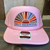 Hermosa Beach MUY HERMOSA High Crown "Air Mesh" Trucker Hat - Pink