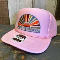 Hermosa Beach MUY HERMOSA High Crown "Air Mesh" Trucker Hat - Pink