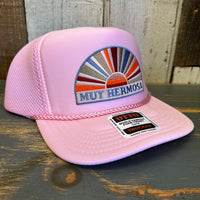 Hermosa Beach MUY HERMOSA High Crown "Air Mesh" Trucker Hat - Pink