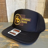 Hermosa Beach THE NEW STYLE High Crown "Air Mesh" Trucker Hat - Black