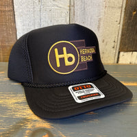 Hermosa Beach THE NEW STYLE High Crown "Air Mesh" Trucker Hat - Black